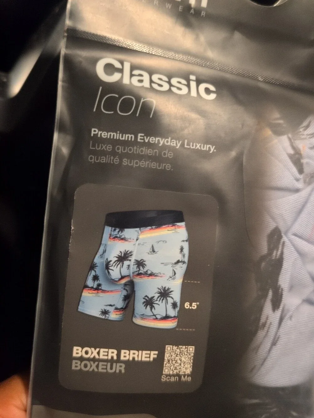 Men's BN3TH Classic Icon Boxer Briefs- Take Me There Sky Size Small NWT